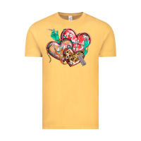 Vintage Mustard nurse hearts Vintage Tee - CowGirlArtShop