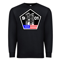 Black 9-11 We Will Never Forget Premium Sweatshirt - longCreatives