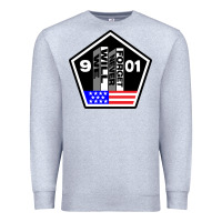 Heather Grey 9-11 We Will Never Forget Premium Sweatshirt - longCreatives