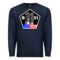 Navy 9-11 We Will Never Forget Premium Sweatshirt - longCreatives