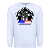 White 9-11 We Will Never Forget Premium Sweatshirt - longCreatives