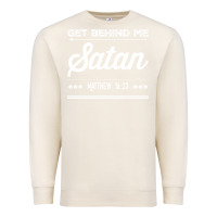 Sandshell Get behind me Satan Matthew 1623 Quote Premium Sweatshirt - longCreatives