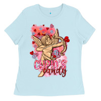 Baby Blue Cupids candy with candies Valentine's Day Ladies Tee - HowdyJamesFarm