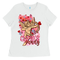 White Cupids candy with candies Valentine's Day Ladies Tee - HowdyJamesFarm