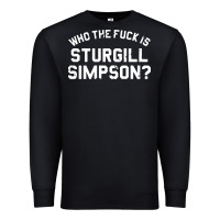 Black who the fuck is sturgill simpson Premium Sweatshirt - longCreatives