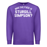 Purple who the fuck is sturgill simpson Premium Sweatshirt - longCreatives