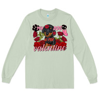 Matcha My dog is my Valentine's Day Long Sleeve Tee - FaDigitalArtStudio