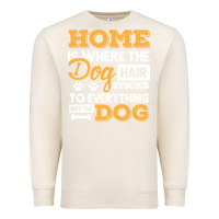 Sandshell dog t  shirt home is where the dog hair stick funny  gift t  shirt Premium Sweatshirt - longCreatives