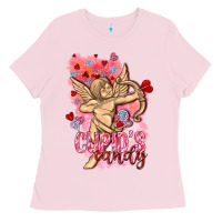 Bubblegum Pink Cupids candy with candies Valentine's Day Ladies Tee - HowdyJamesFarm