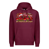 Burgundy Jesus The Reason For The Season Premium Hoodie - CowhideDigitalArt