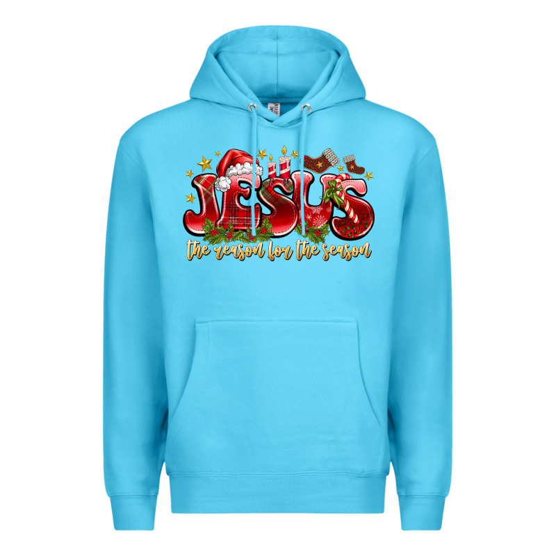 Jesus The Reason For The Season Premium Hoodie by CowhideDigitalArt | Teevron
