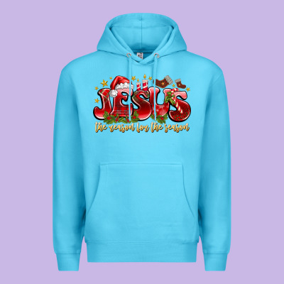 Jesus The Reason For The Season Premium Hoodie Designed By Cowhidedigitalart