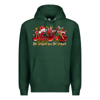 Sports Green Jesus The Reason For The Season Premium Hoodie - CowhideDigitalArt