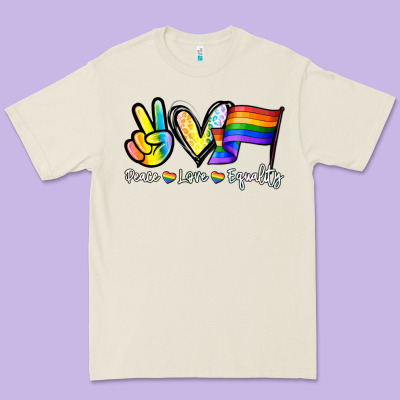 Peace Love Equality Premium Tee Designed By Nancycooperartshop