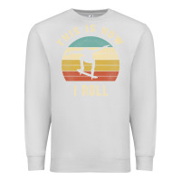Dove Grey Skater - This Is How I Roll Retro Skateboard Gift Premium Sweatshirt - longCreatives