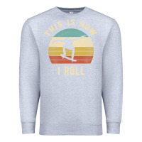 Heather Grey Skater - This Is How I Roll Retro Skateboard Gift Premium Sweatshirt - longCreatives