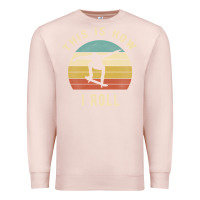 Pale Pink Skater - This Is How I Roll Retro Skateboard Gift Premium Sweatshirt - longCreatives