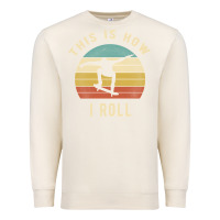 Sandshell Skater - This Is How I Roll Retro Skateboard Gift Premium Sweatshirt - longCreatives