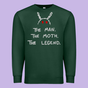 The Man The Moth The Legend Mothman Premium Sweatshirt Designed By Longcreatives