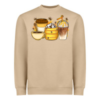 Mushroom Bee Honey Coffee Cups Heavyweight Sweatshirt - Artiststas