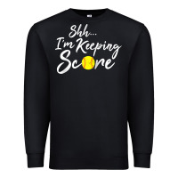 Black Scorekeeper Softball Team Scorebook Keeper Raglan Baseball Premium Sweatshirt - longCreatives