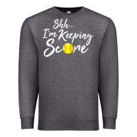 Charcoal Heather Scorekeeper Softball Team Scorebook Keeper Raglan Baseball Premium Sweatshirt - longCreatives