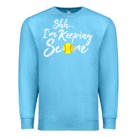 Ocean Blue Scorekeeper Softball Team Scorebook Keeper Raglan Baseball Premium Sweatshirt - longCreatives