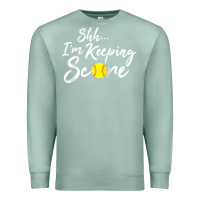 Seafoam Scorekeeper Softball Team Scorebook Keeper Raglan Baseball Premium Sweatshirt - longCreatives