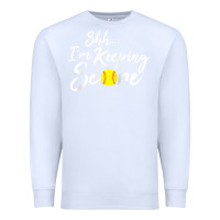White Scorekeeper Softball Team Scorebook Keeper Raglan Baseball Premium Sweatshirt - longCreatives