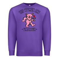 Purple The Women Are Dancing Bear Smarter Premium Sweatshirt - longCreatives