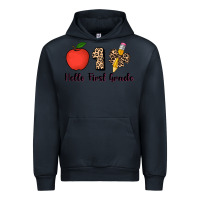 Navy hello first grade leopard 3200x2400 Urban Hoodie - AdoDesignShop