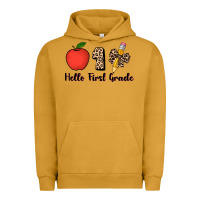 Pigment Peanut Butter hello first grade leopard 3200x2400 Urban Hoodie - AdoDesignShop