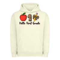 Pigment Pistachio hello first grade leopard 3200x2400 Urban Hoodie - AdoDesignShop