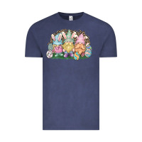 Vintage Denim Easter Day gnomes Vintage Tee - HowdyJamesFarm