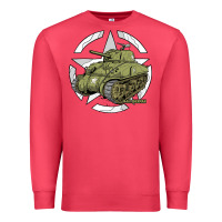 Cardinal Sherman M4A1 WWII Army Tank History Vintage Premium Sweatshirt - longCreatives