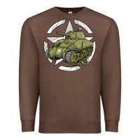 Chestnut Sherman M4A1 WWII Army Tank History Vintage Premium Sweatshirt - longCreatives