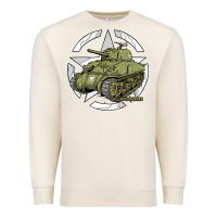 Sandshell Sherman M4A1 WWII Army Tank History Vintage Premium Sweatshirt - longCreatives