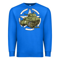 True Royal Sherman M4A1 WWII Army Tank History Vintage Premium Sweatshirt - longCreatives