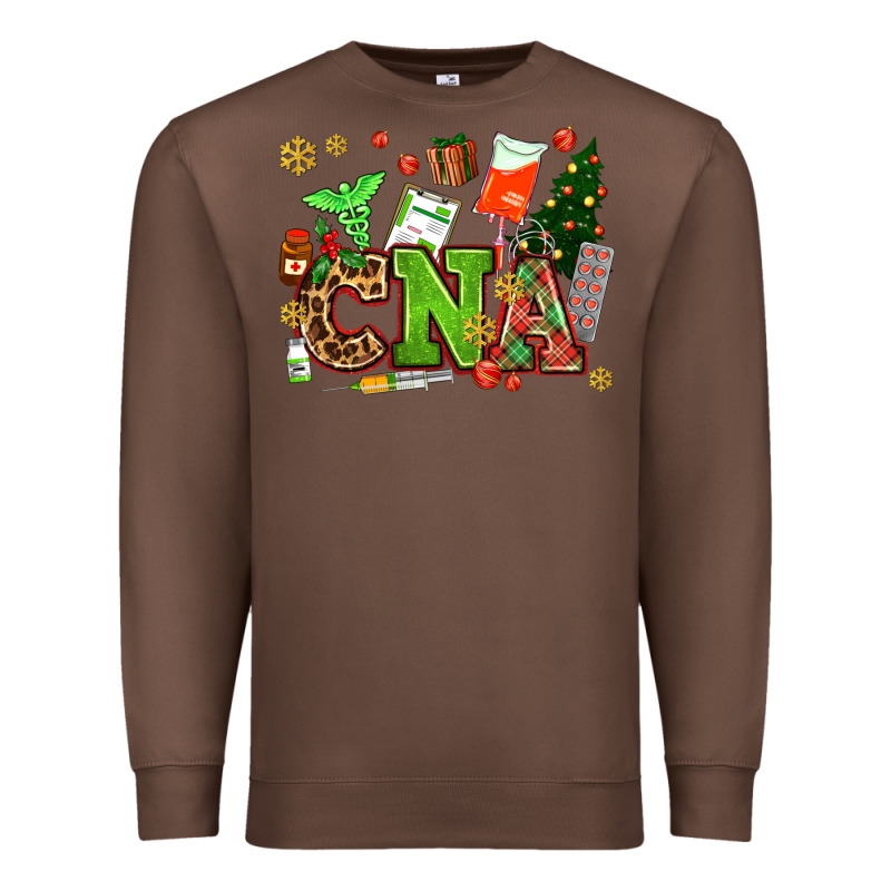 Cna Christmas Premium Sweatshirt by AdoDesignShop | Teevron