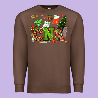 Cna Christmas Premium Sweatshirt Designed By Adodesignshop