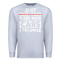 Heather Grey Just One More Car I Promise Mechanic Gift Car Lover Garage Premium Sweatshirt - longCreatives