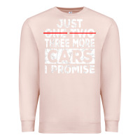 Pale Pink Just One More Car I Promise Mechanic Gift Car Lover Garage Premium Sweatshirt - longCreatives