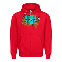 Red rodeo time  with leopard and cowhide Zipper Hoodie - Artiststas