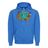 True Royal rodeo time  with leopard and cowhide Zipper Hoodie - Artiststas