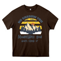 Chocolate Brown Christian No Shadow You Wont Light Up No Mountain Heavy Core Tee - Bettercallsaul