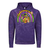 Cloud Purple mardi gras rainbow Vintage Hoodie - OliviaCreatesArt