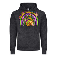 Vintage Black mardi gras rainbow Vintage Hoodie - OliviaCreatesArt