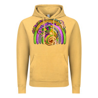 Vintage Mustard mardi gras rainbow Vintage Hoodie - OliviaCreatesArt