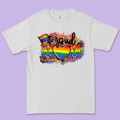 Proud Mom Leopard Premium Tee Designed By Nancycooperartshop
