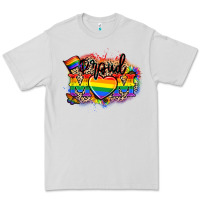 Dove Grey Proud Mom leopard Premium Tee - NancyCooperArtShop